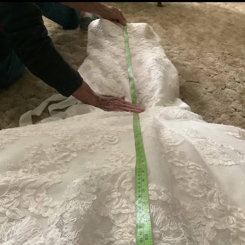 Enzoani Dakota wedding dress belt & veil included - Picture 12 of 16